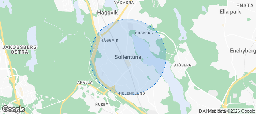 Sollentuna Airbnb map